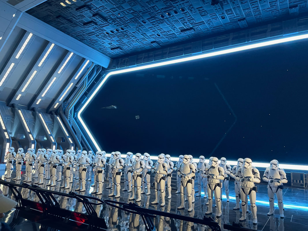 Storm Troopers in Rise of the Resistance Ride